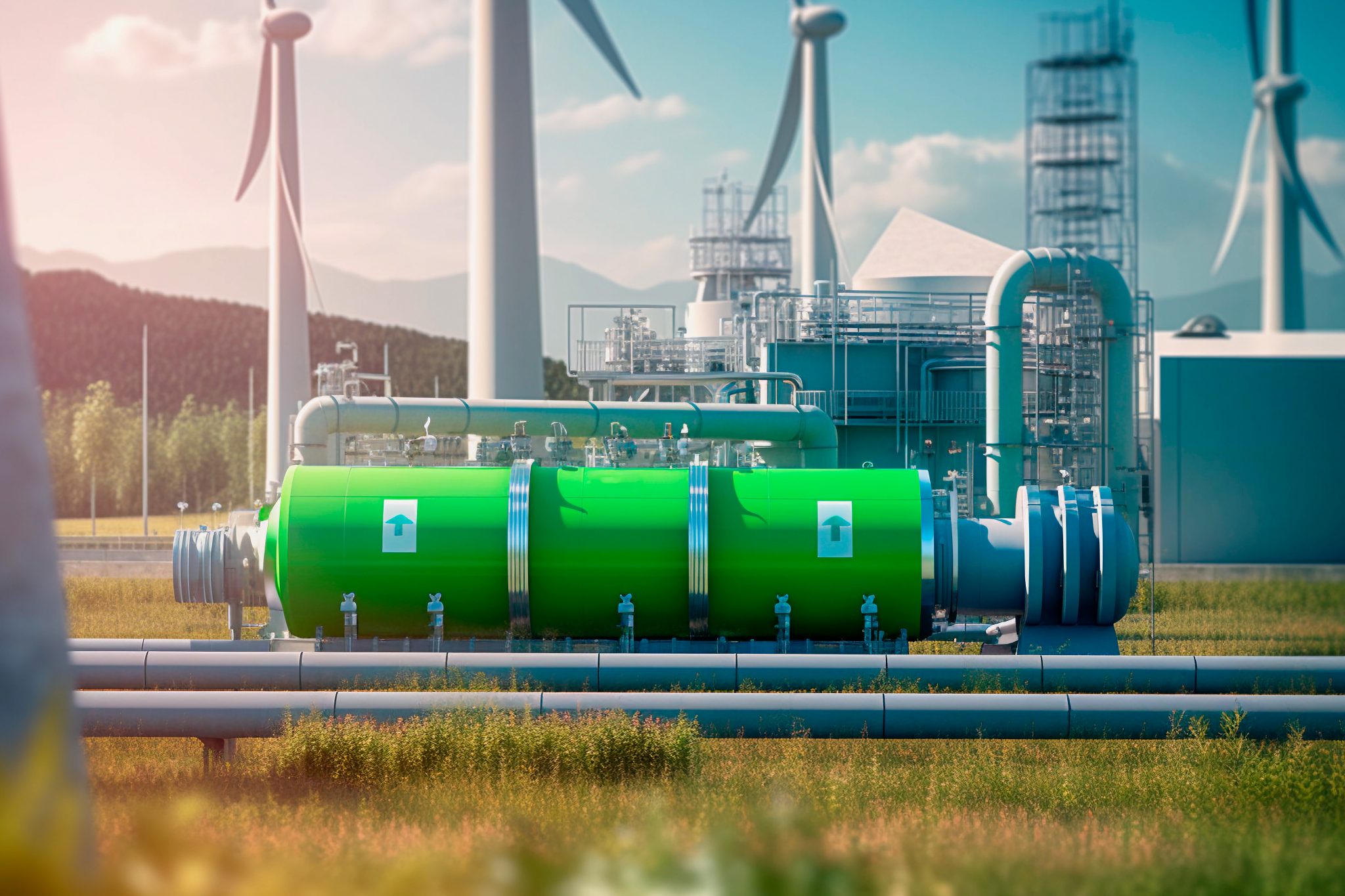 Green hydrogen energy facility