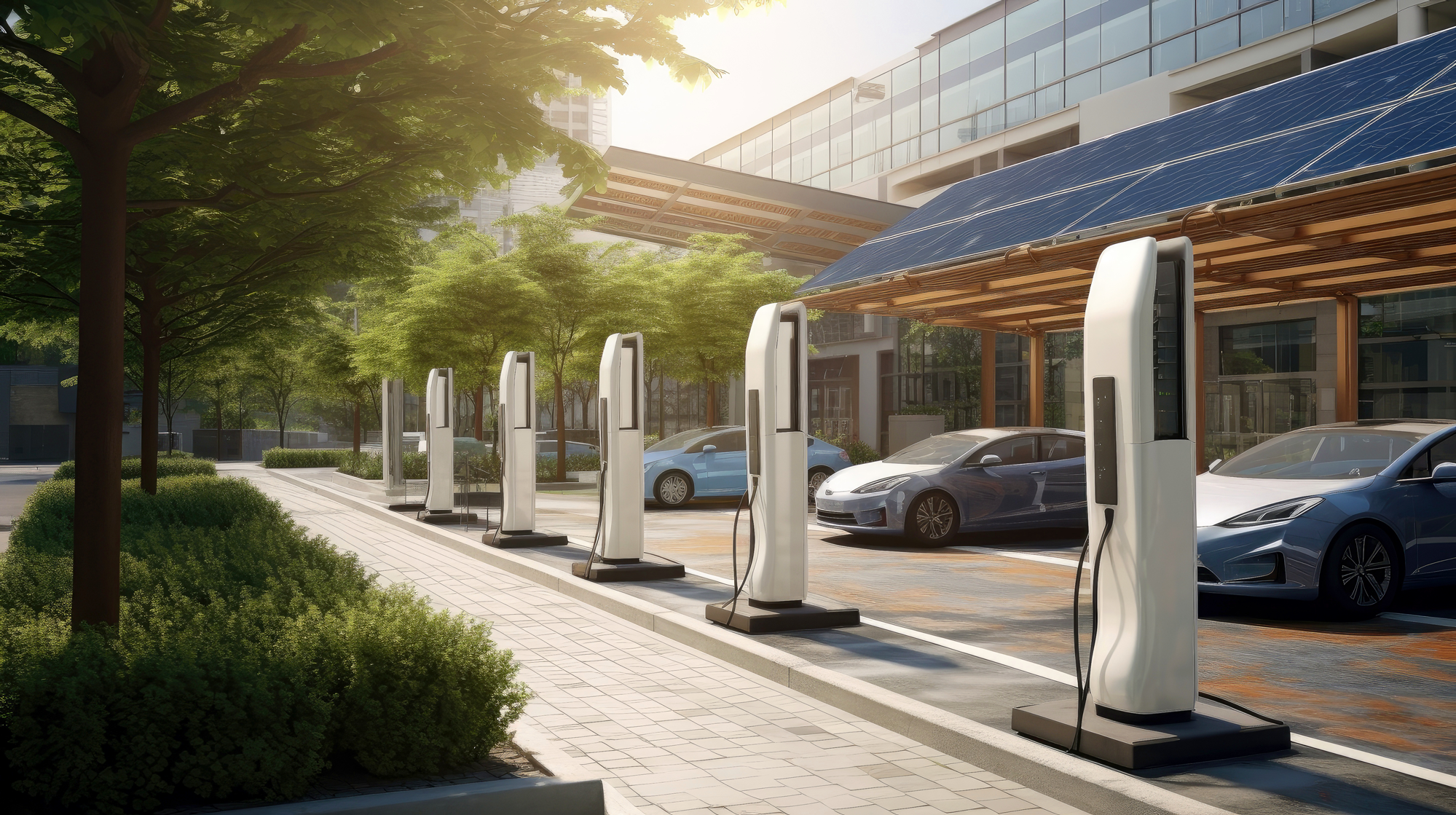 electric-car-futuristic-charging-station-selected-focusing-eco-alternative-transport-battery